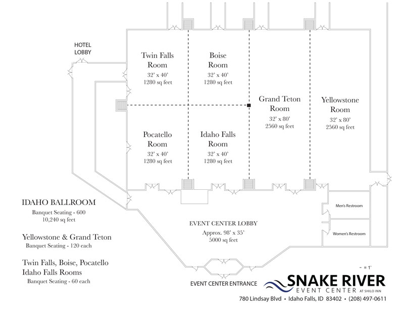 Snake River Event Center Floor Plan
